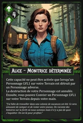 Carte Alice - Monitrice déterminée