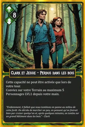 Carte Clark et Jessie - Perdus dans les bois