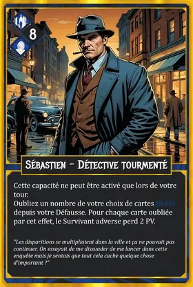 Carte Sébastien - Détective tourmenté