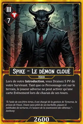 Carte Spike - Le démon cloué