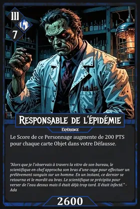 Carte Responsable de l'épidémie