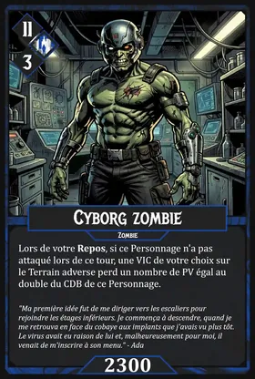 Carte Cyborg zombie