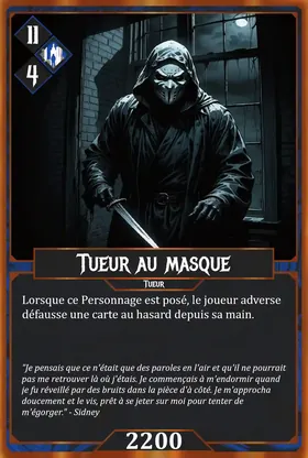 Carte Tueur au masque