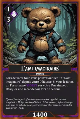 Carte L'ami imaginaire