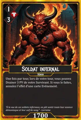Carte Soldat infernal