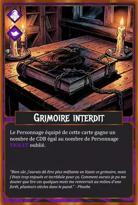 Carte Grimoire interdit