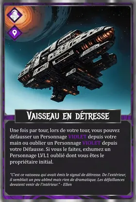 Carte Vaisseau en détresse