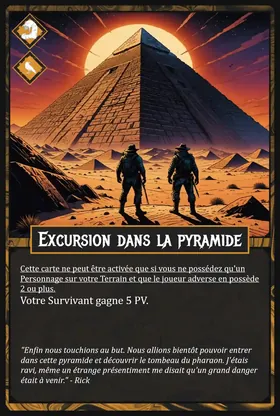 Carte Excursion dans la pyramide